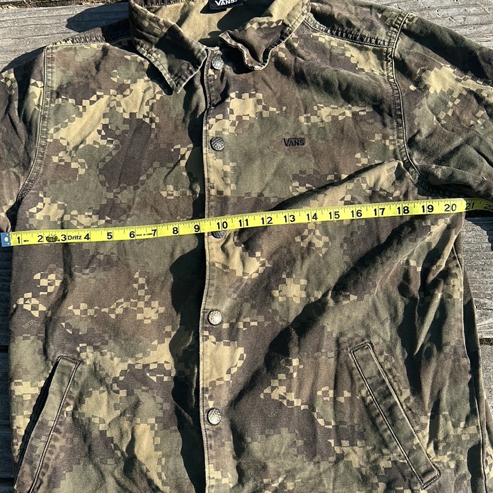 Vans Digital Pixel Camo Pattern Snap Button Jacke… - image 6